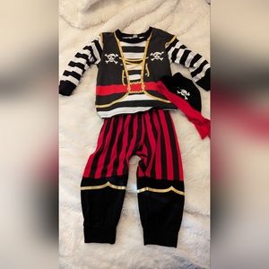 3 Piece Pirate Costume - Toddler Boy Size 2T